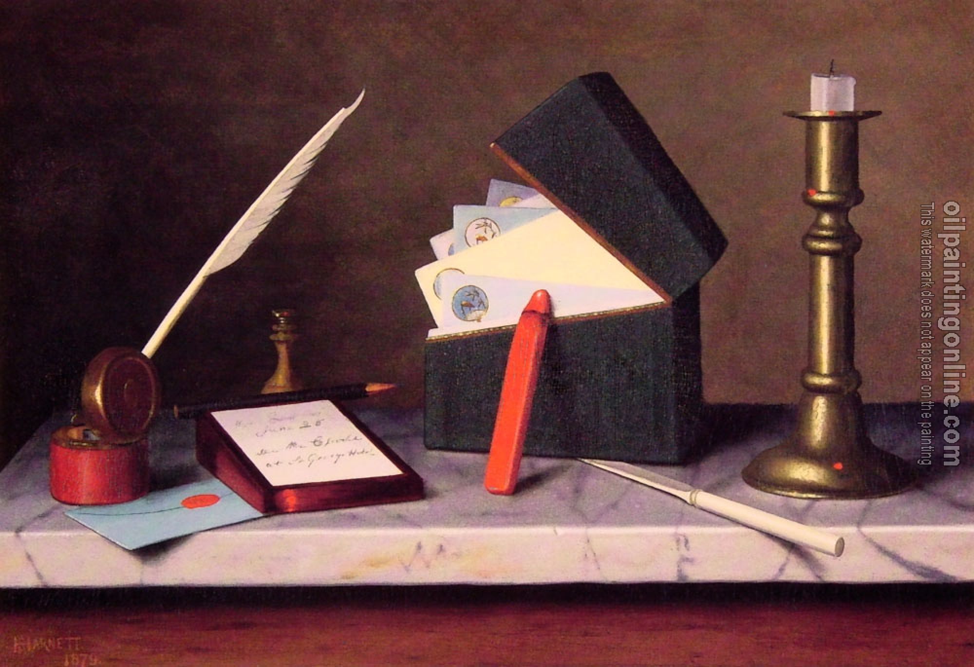 William Michael Harnett - Secretarys Table